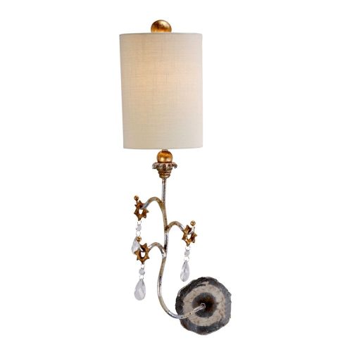 Elstead Tivoli silver wall lamp