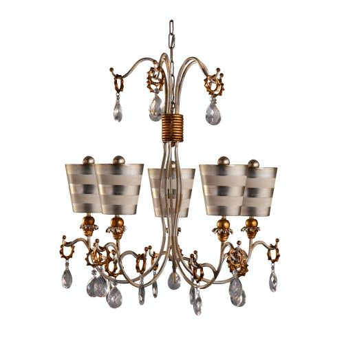 Elstead Tivoli silver chandelier