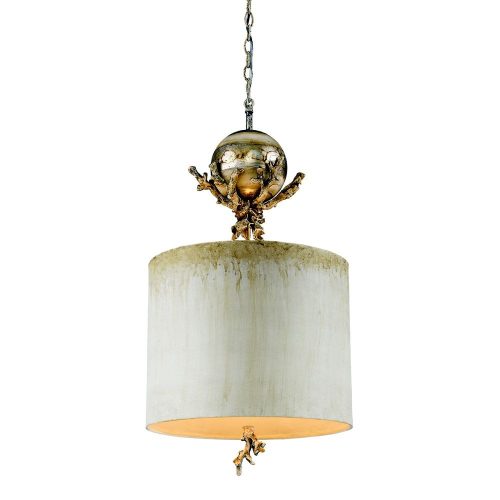 Elstead Trellis silver pendant