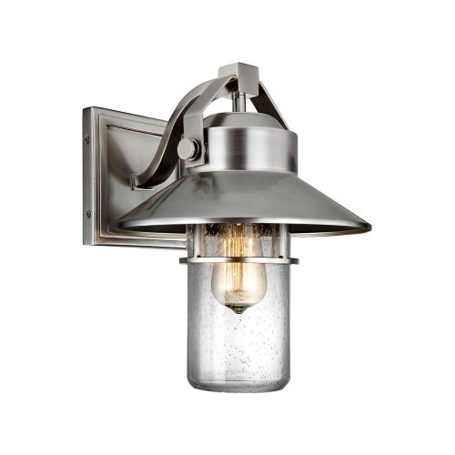 Elstead Boynton chrome outdoor wall lamp