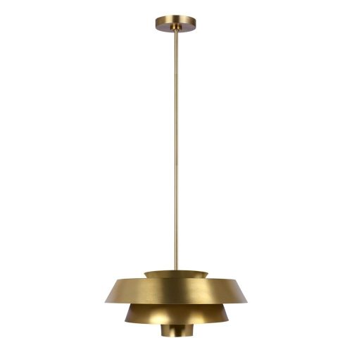 Elstead Brisbin copper pendant