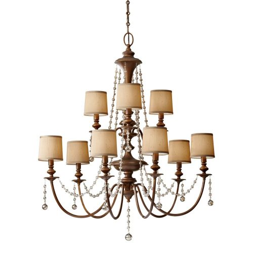 Elstead Clarissa gold chandelier