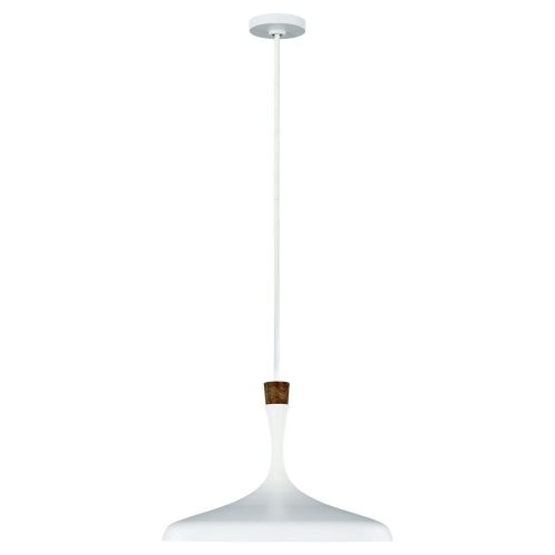 Elstead Darwin white pendant