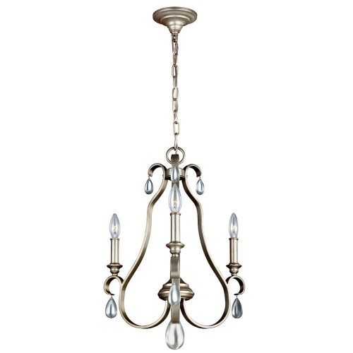 Elstead DeWitt silver chandelier