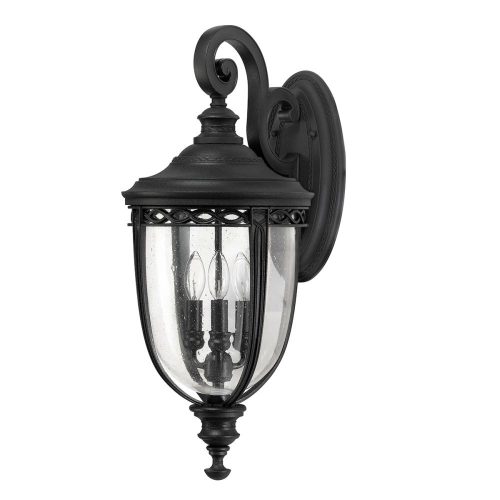 Elstead ENGLISH BRIDLE black outdoor wall lamp