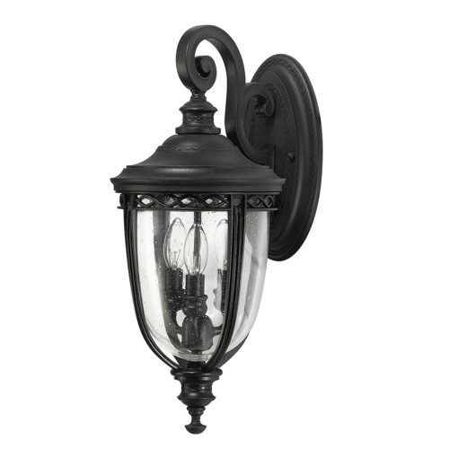 Elstead ENGLISH BRIDLE black outdoor wall lamp