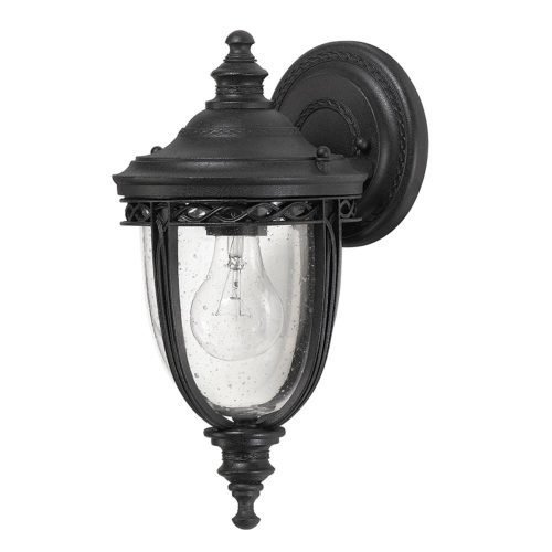 Elstead ENGLISH BRIDLE black outdoor wall lamp