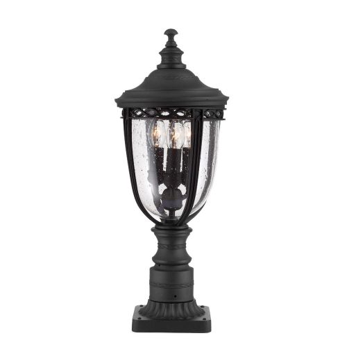 Elstead ENGLISH BRIDLE black outdoor floor lamp