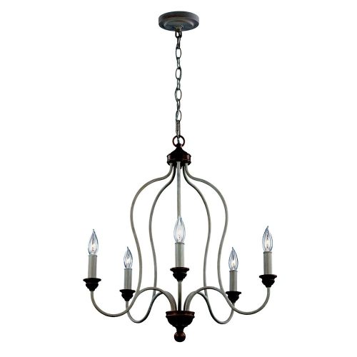 Elstead Hartsville white chandelier