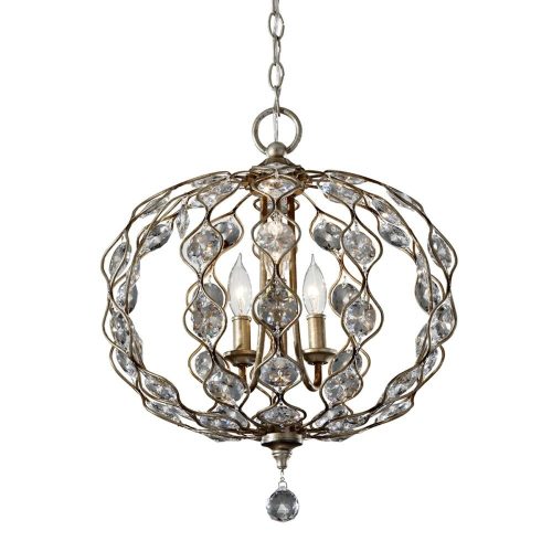 Elstead LEILA silver chandelier