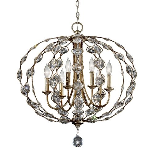 Elstead LEILA silver chandelier