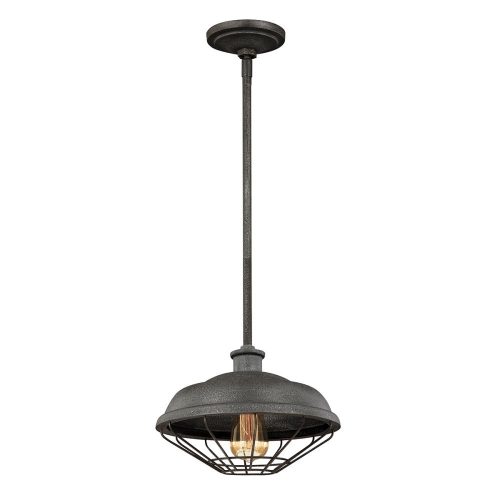 Elstead Lennex gray pendant