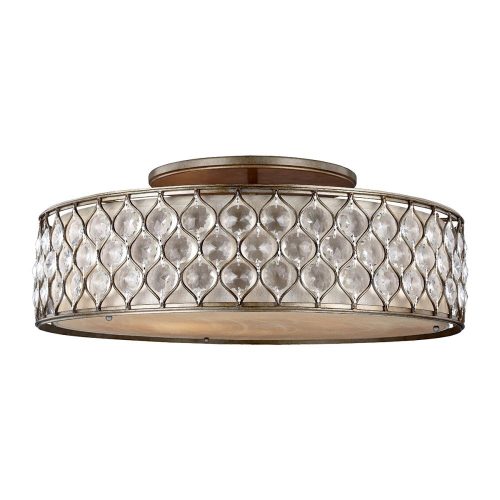 Elstead LUCIA silver ceiling lamp