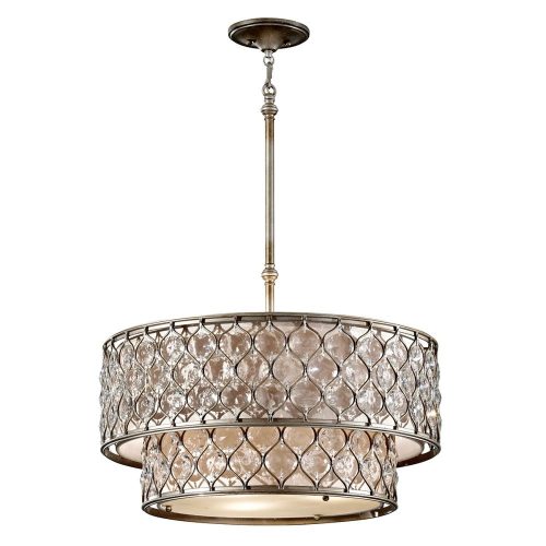 Elstead LUCIA silver chandelier