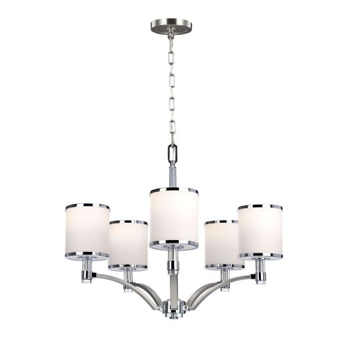 Elstead Prospect Park white chandelier