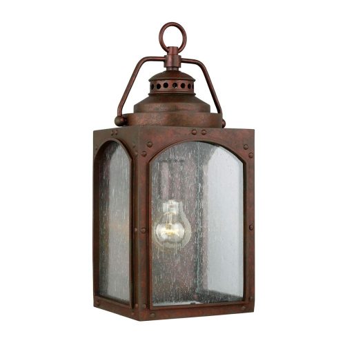 Elstead Randhurst copper outdoor wall lamp