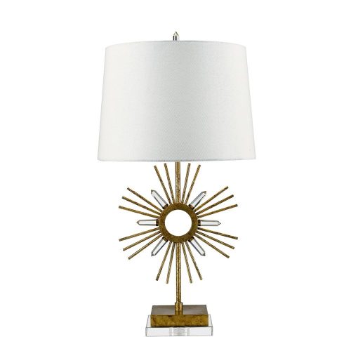 Elstead Sun King gold table lamp