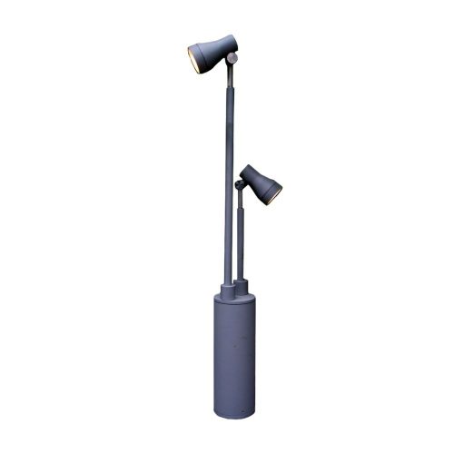 Elstead Beta silver outdoor floor lamp