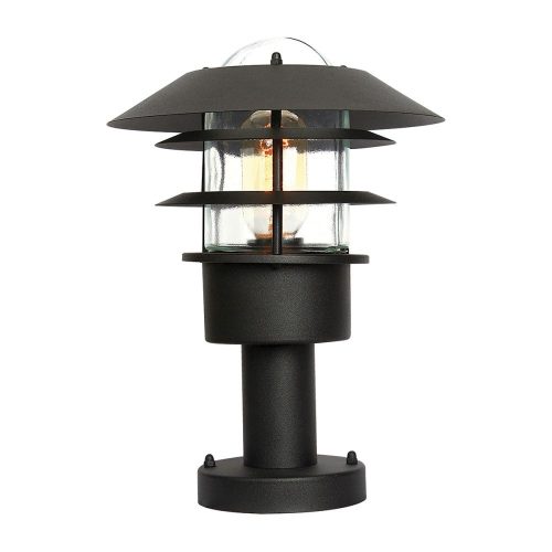 Elstead Helsingor black outdoor floor lamp