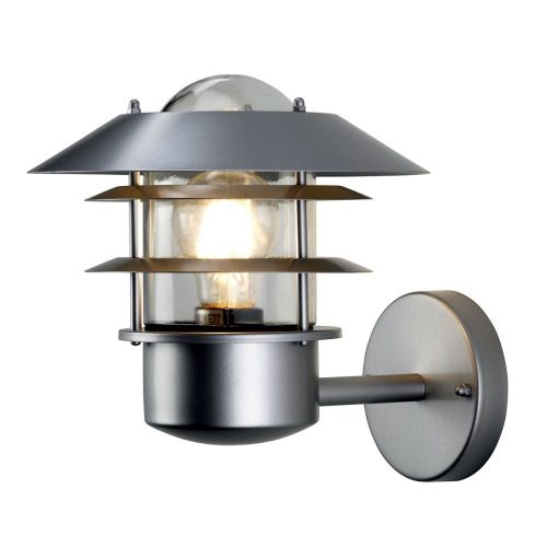 Elstead HELSINGÖR silver outdoor wall lamp