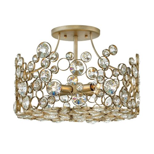 Elstead Anya silver chandelier