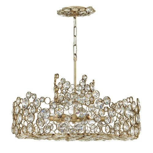 Elstead Anya silver chandelier