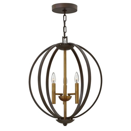 Elstead Euclid bronze pendant