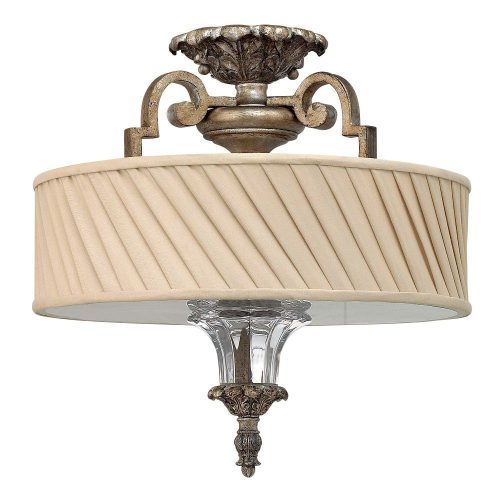 Elstead KINGSLEY silver ceiling lamp