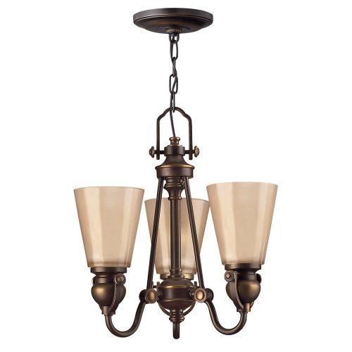 Elstead MAYFLOWER bronze chandelier