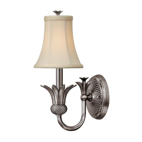 Elstead PLANTATION silver wall lamp