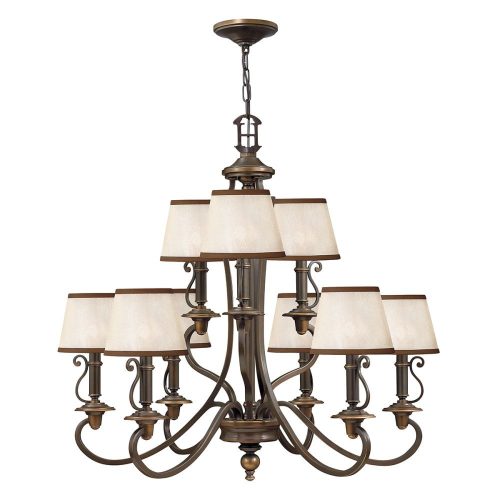 Elstead PLYMOUTH bronze chandelier