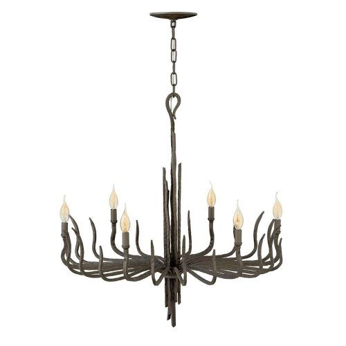 Elstead Spyre bronze chandelier