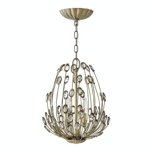 Elstead Tulah silver chandelier