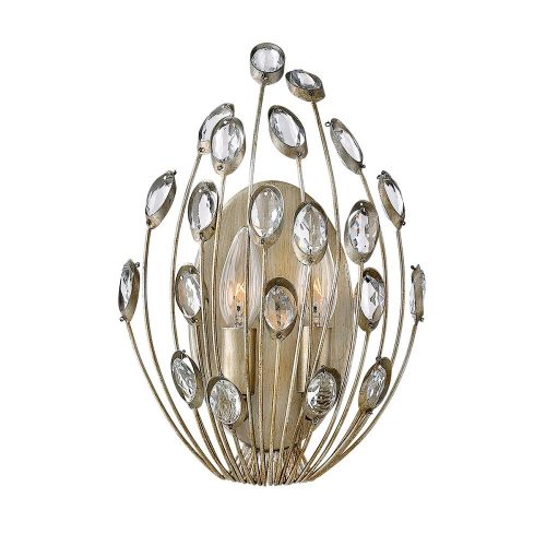 Elstead Tulah silver wall lamp