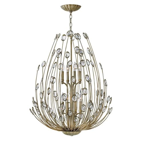 Elstead Tulah silver chandelier