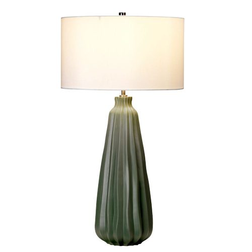 Elstead Kew green table lamp