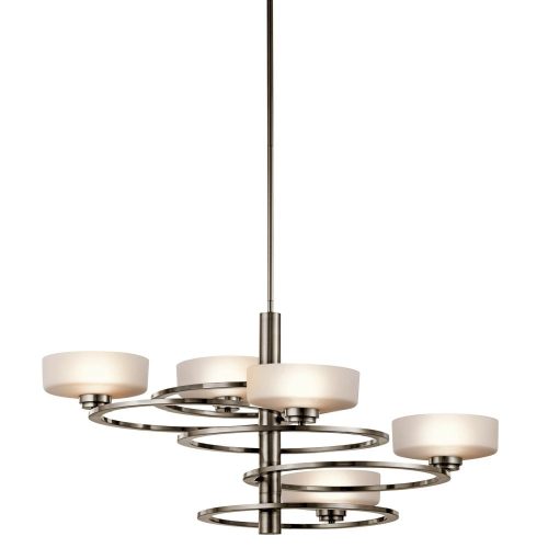 Elstead ALEEKA gray chandelier