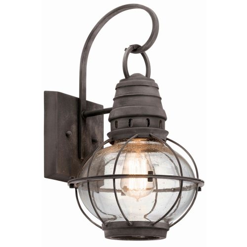 Elstead Bridge Point gray outdoor wall lamp