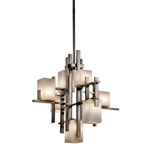 Elstead CITY LIGHTS gray chandelier