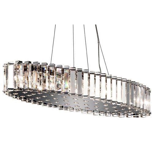 Elstead Crystal Skye chrome chandelier