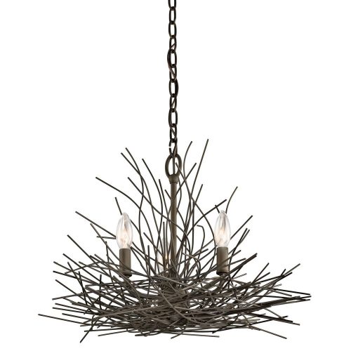 Elstead Organique bronze chandelier