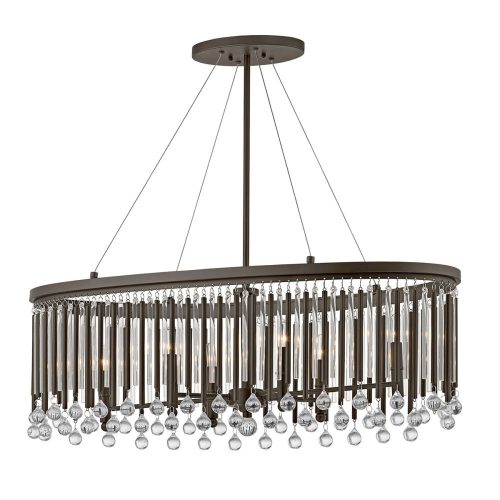 Elstead Piper brown chandelier