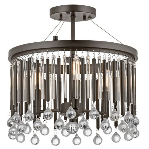 Elstead Piper brown ceiling lamp