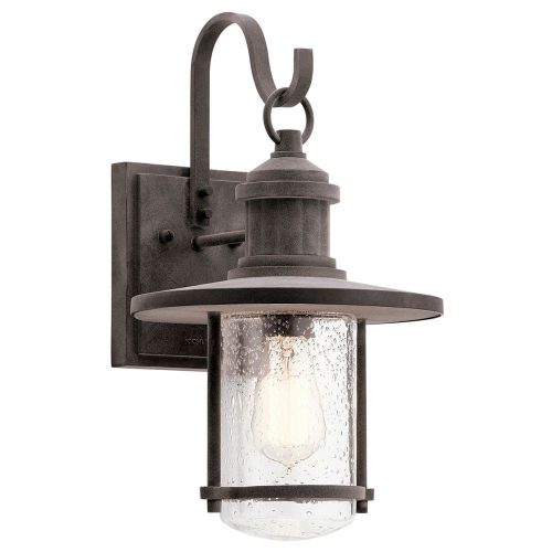 Elstead Riverwood antiqued outdoor wall lamp