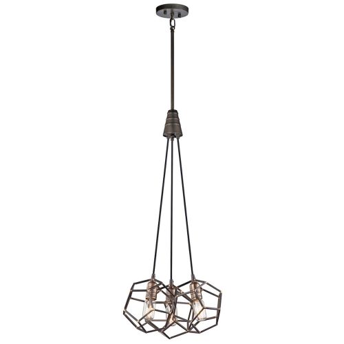 Elstead Rocklyn bronze pendant