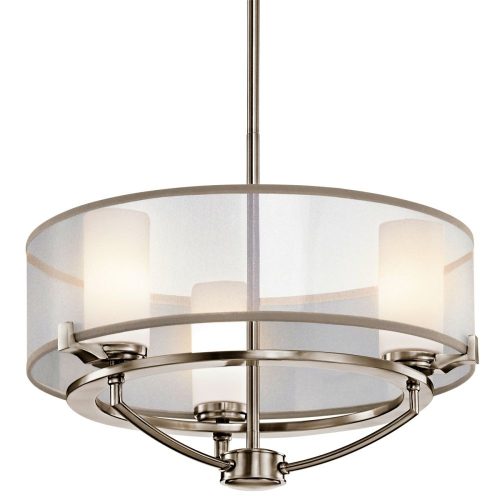 Elstead SALDANA gray chandelier