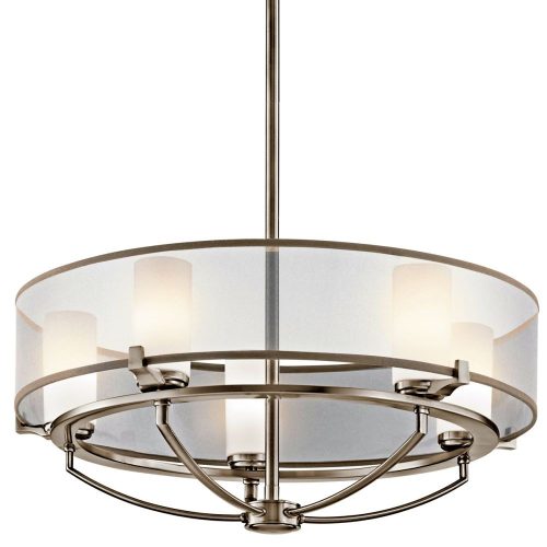 Elstead SALDANA gray chandelier