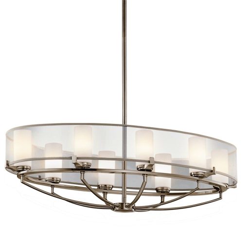 Elstead SALDANA gray chandelier