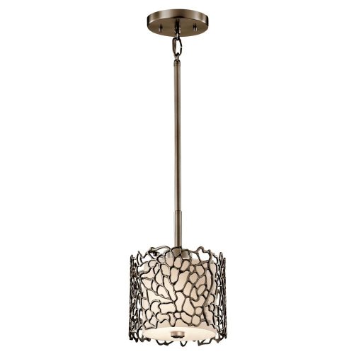 Elstead SILVER CORAL gray pendant