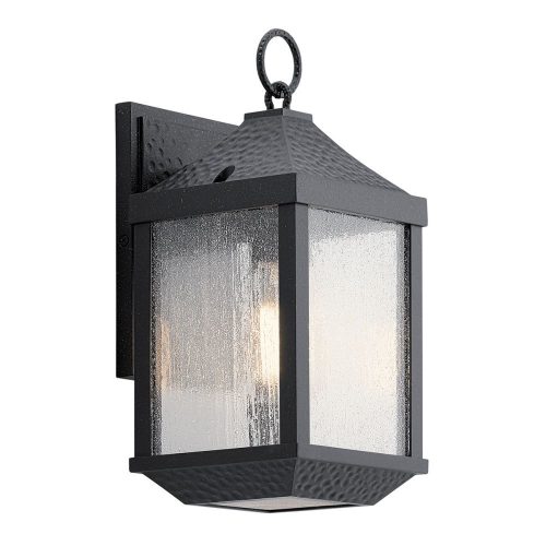 Elstead Springfield black outdoor wall lamp